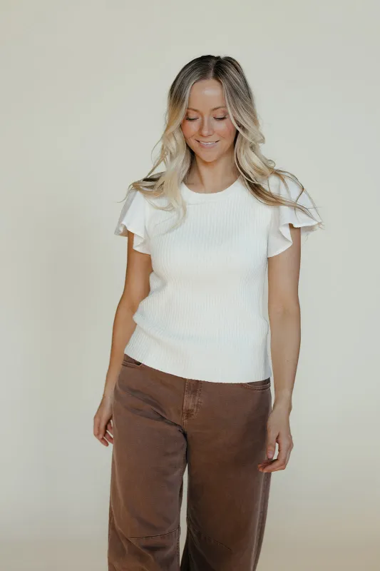 Fresh Air Flutter Sleeve Blouse made by Polagram