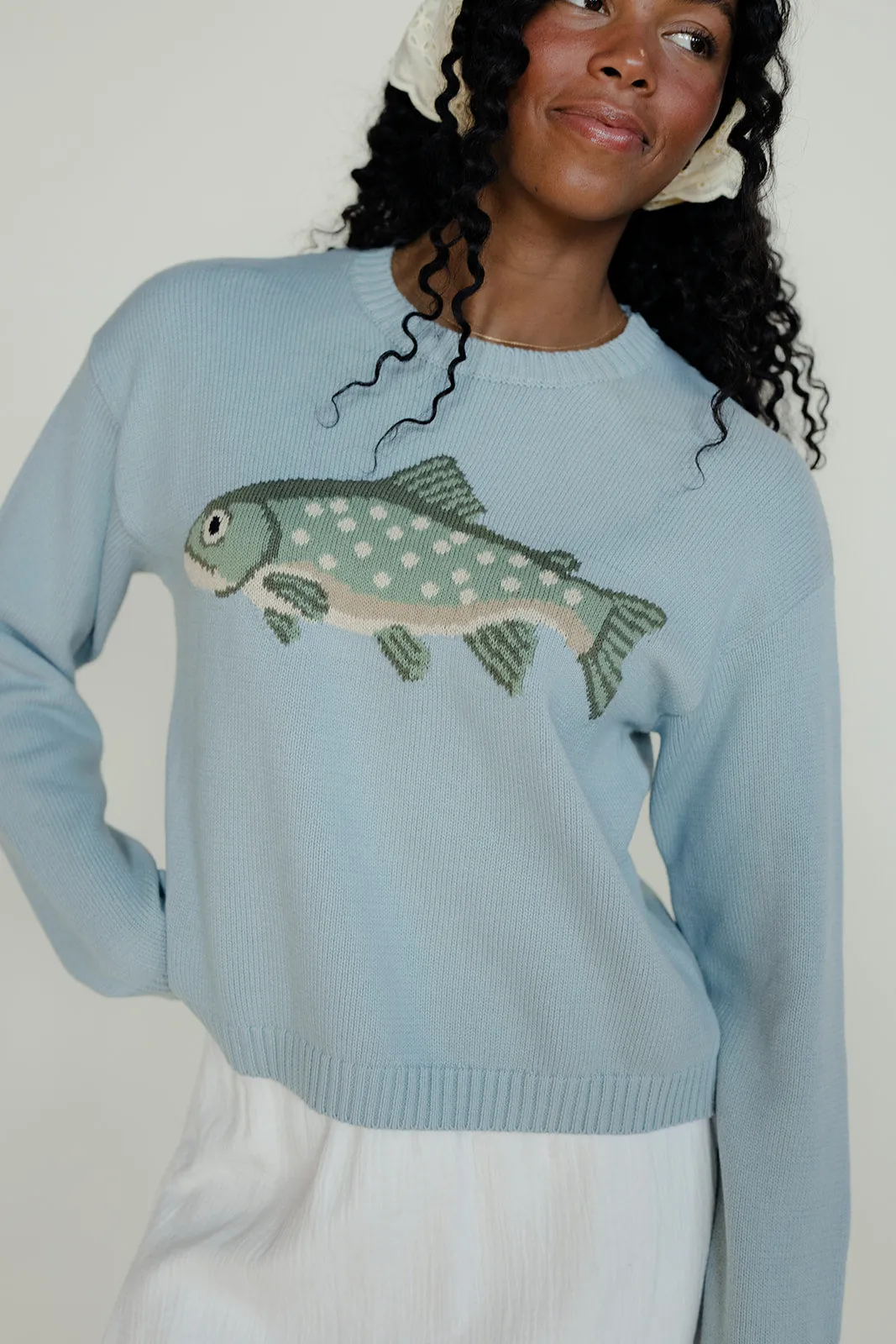 Upstream Trout Sweater sold by Roolee product image thumbnail 3