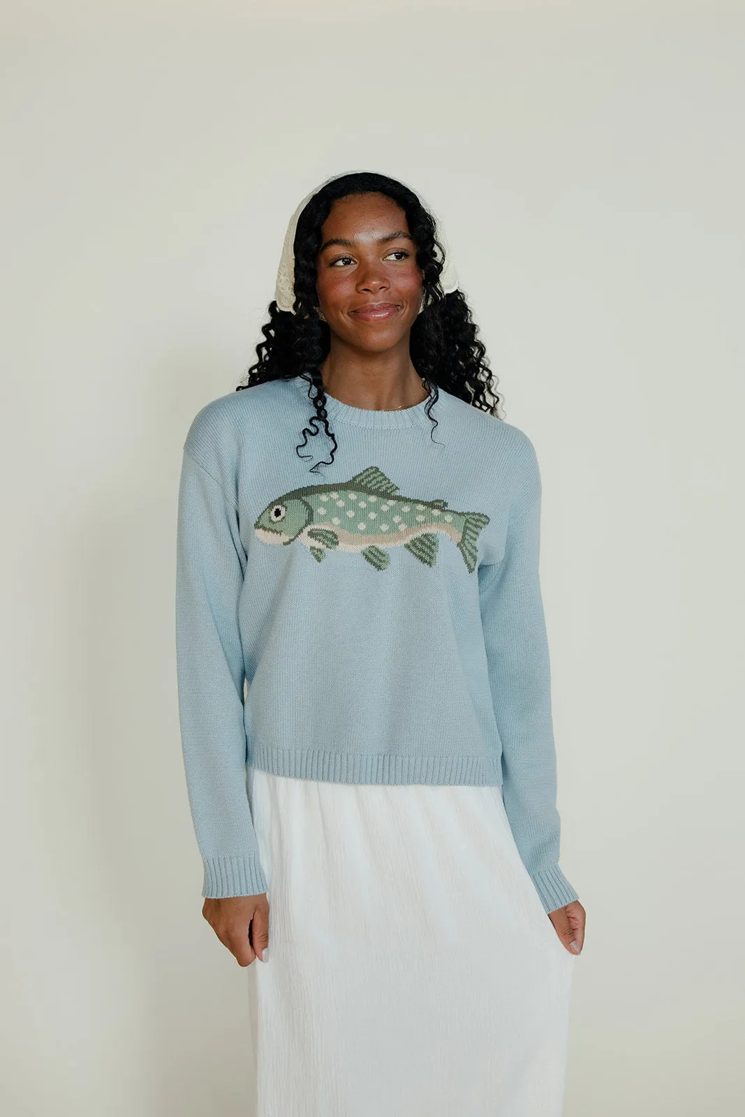 Upstream Trout Sweater sold by Roolee product image thumbnail 4
