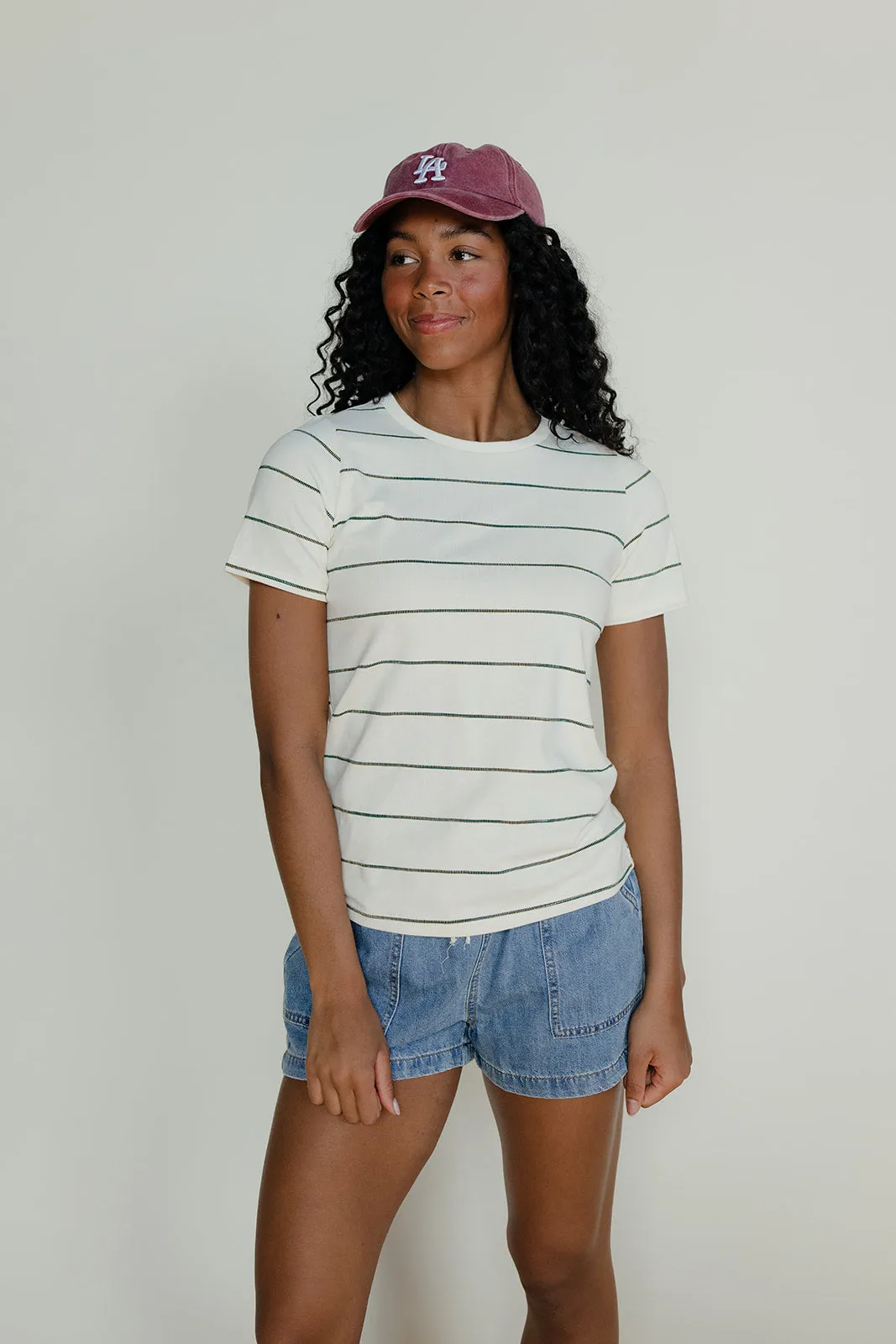 Clean Lines Striped Tee sold by Roolee product image thumbnail 5