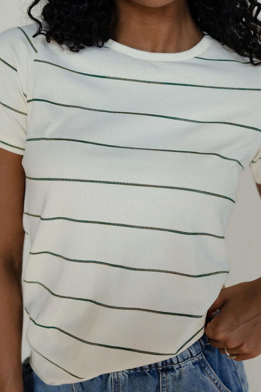 Clean Lines Striped Tee sold by Roolee product image thumbnail 2