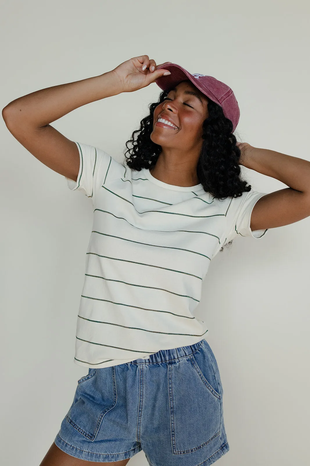 Clean Lines Striped Tee sold by Roolee product image thumbnail 4