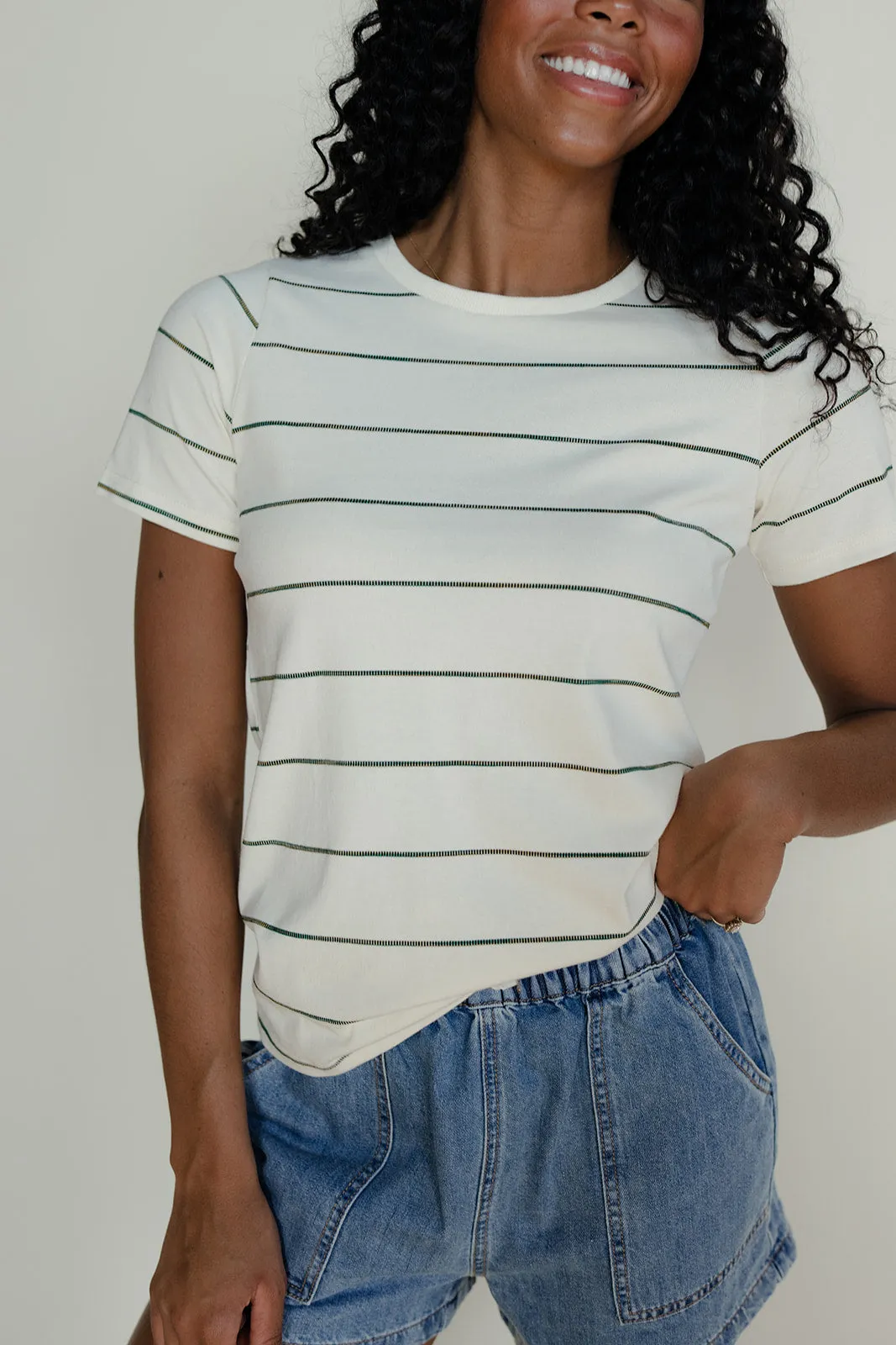 Clean Lines Striped Tee sold by Roolee product image thumbnail 3
