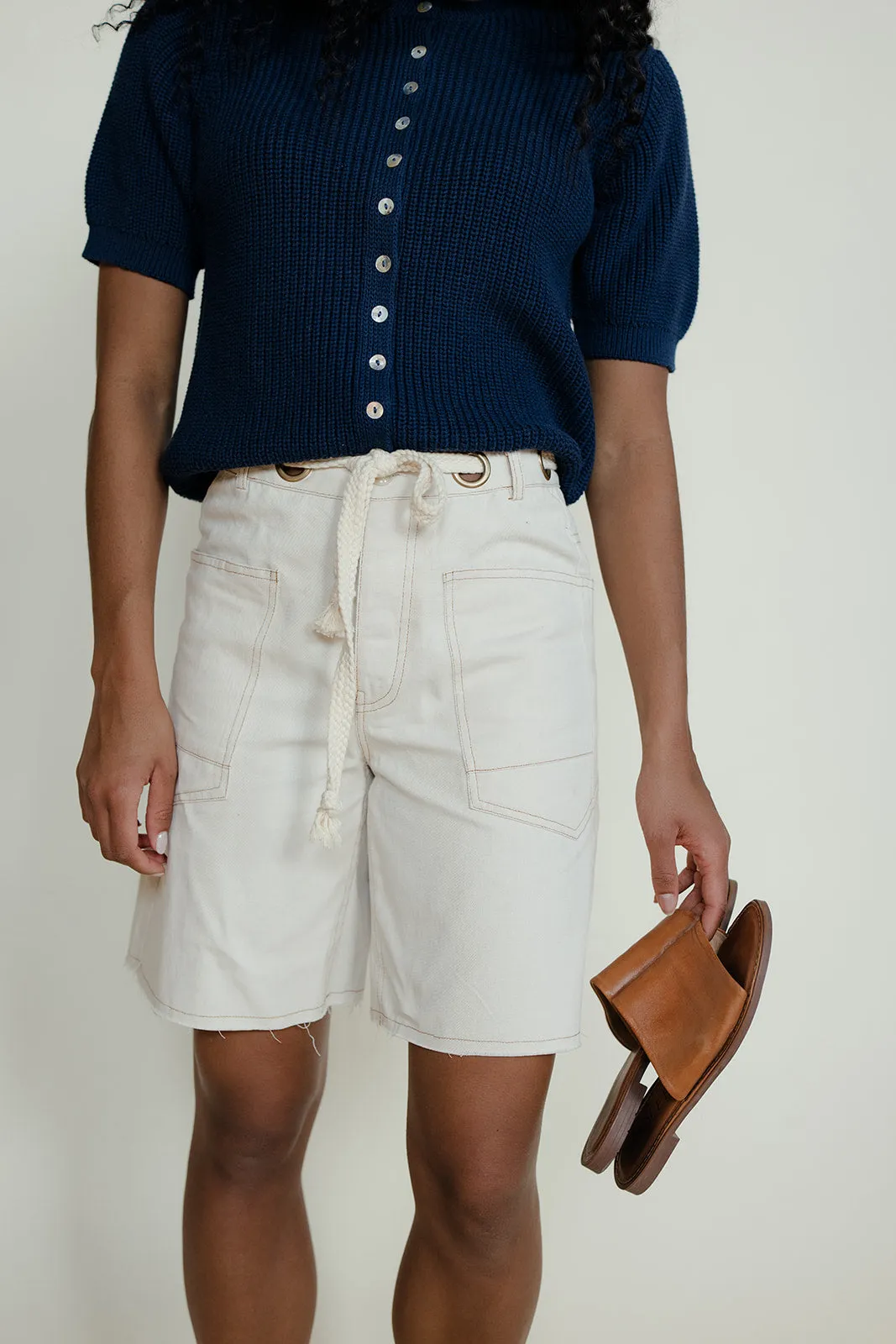 Throwback Patch Pocket Shorts sold by Roolee