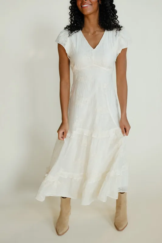 The Serenade Ruffle Dress made by Polagram