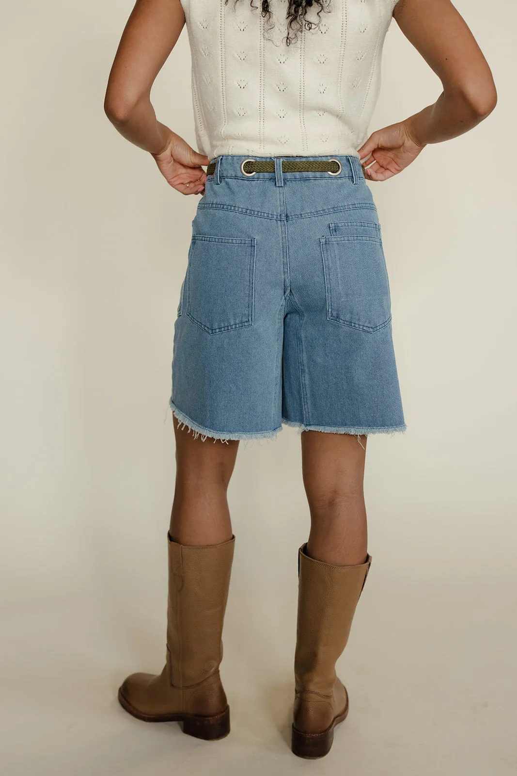Quiet Classic Denim Shorts sold by Roolee product image thumbnail 3