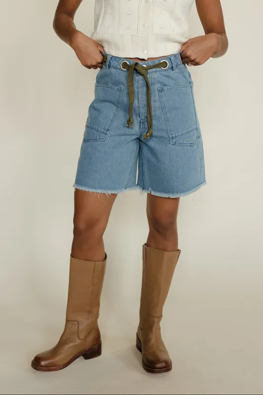 Quiet Classic Denim Shorts made by Polagram