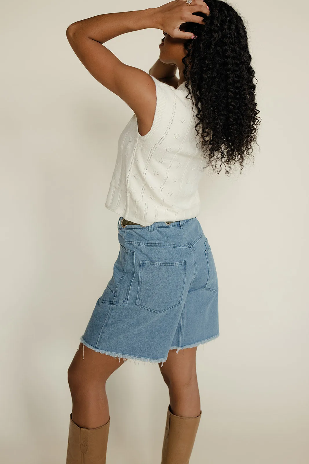 Quiet Classic Denim Shorts sold by Roolee product image thumbnail 5