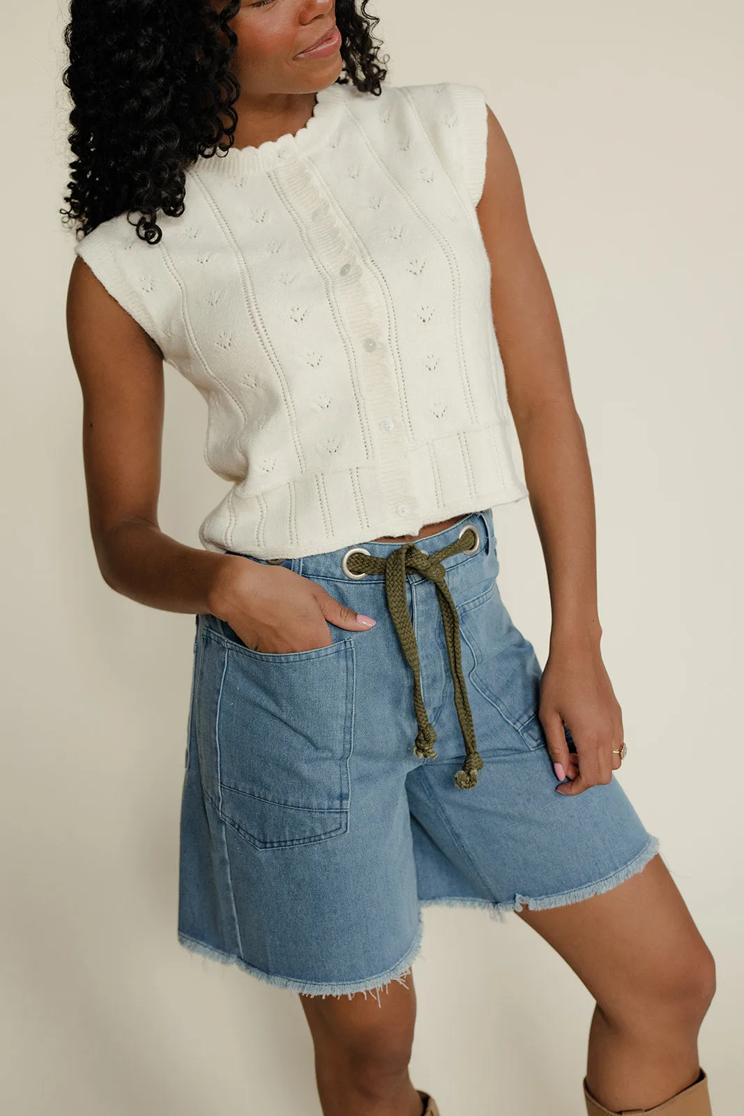 Quiet Classic Denim Shorts sold by Roolee product image thumbnail 2