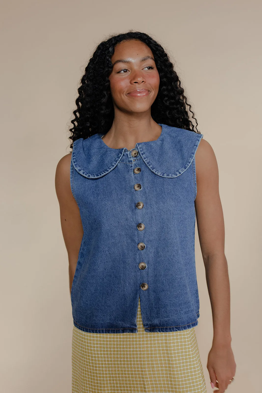 Blue Jay Collared Blouse sold by Roolee product image thumbnail 3