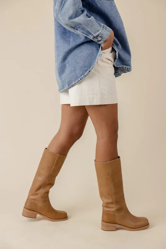 Riggs Leather Square Toe Boots sold by Roolee