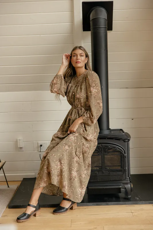 Hearthside Floral Tie Dress made by In February