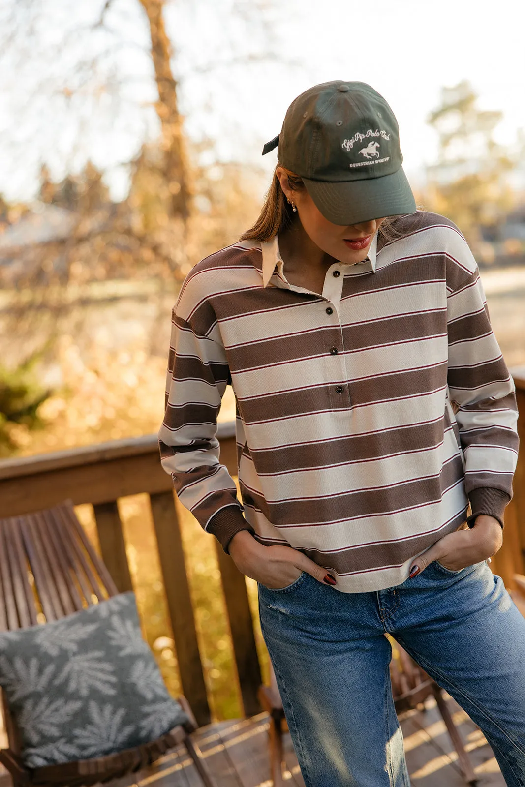Linden Stripe Polo sold by Roolee product image thumbnail 2