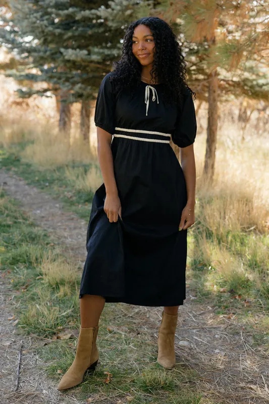 Midnight Ribbon Dress made by Polagram