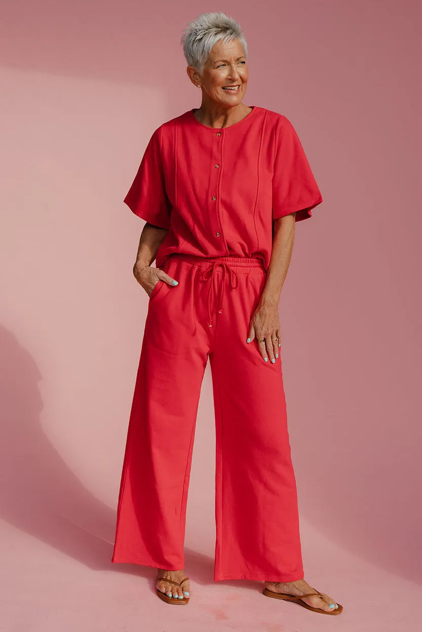 Red Hot Button Blouse sold by Roolee product image thumbnail 3