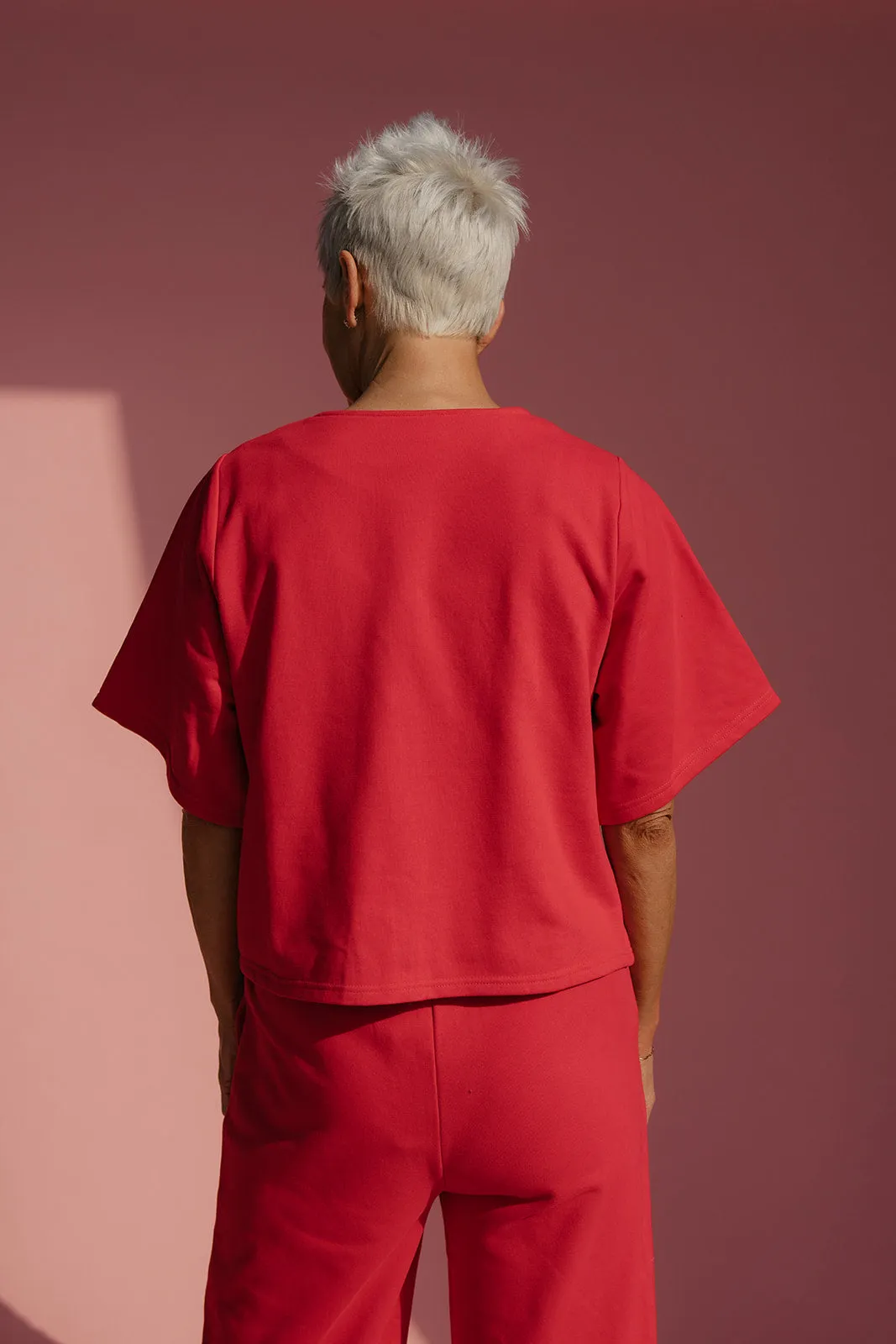 Red Hot Button Blouse sold by Roolee product image thumbnail 5