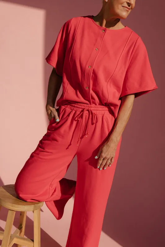 Red Hot Button Blouse sold by Roolee