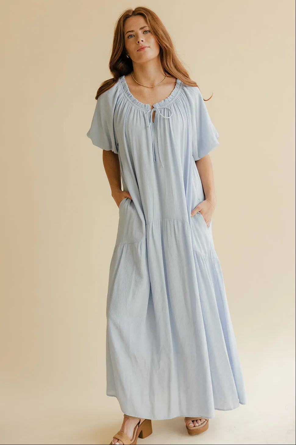 Daydreams Puff Sleeve Maxi sold by Roolee product image thumbnail 2