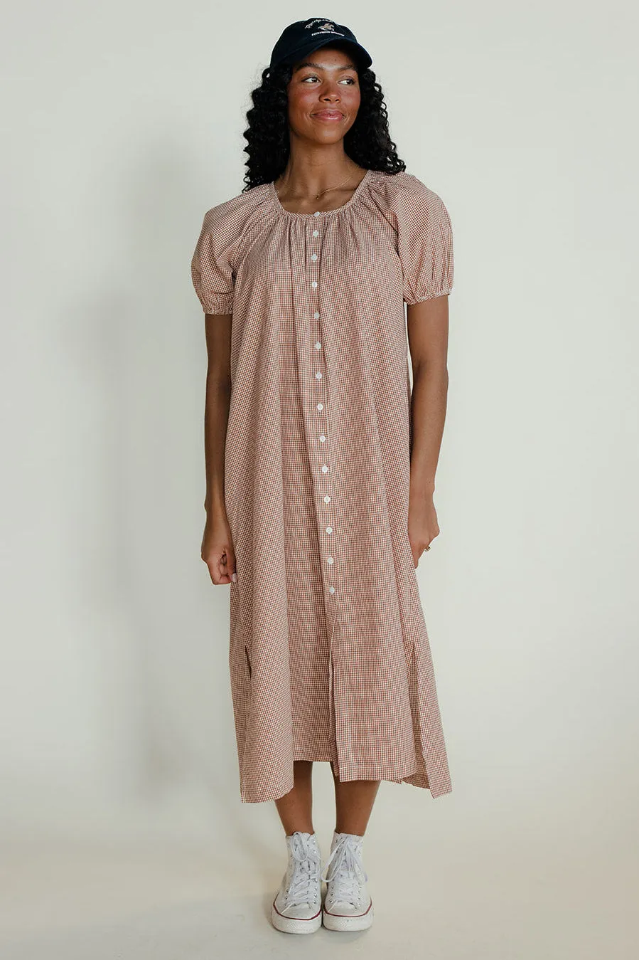 Golden Days Gingham Dress sold by Roolee product image thumbnail 5