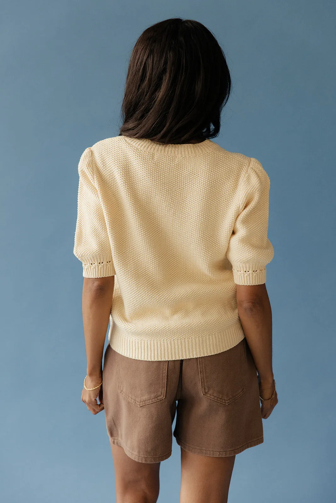 Oat + Honey Cable Knit Sweater sold by Roolee product image thumbnail 5
