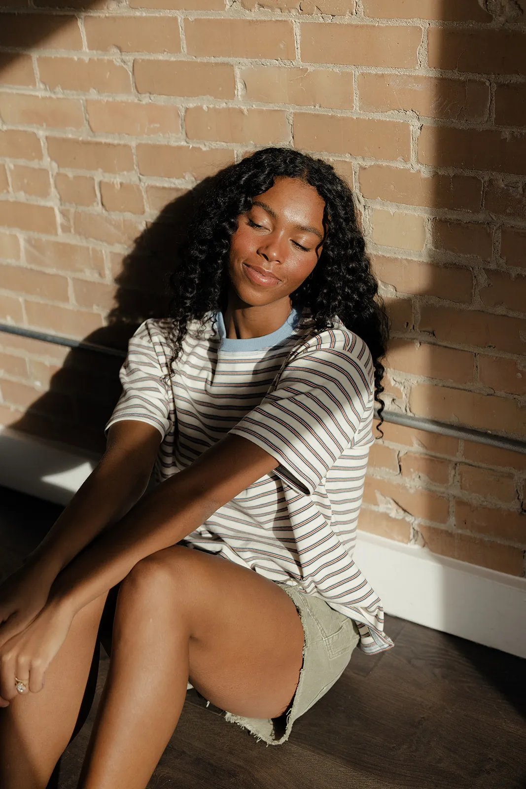 Wide Open Spaces Striped Tee sold by Roolee product image thumbnail 5