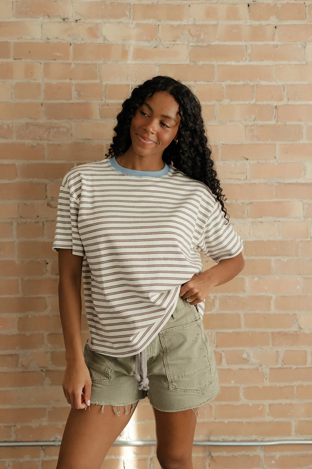 Wide Open Spaces Striped Tee sold by Roolee product image thumbnail 4