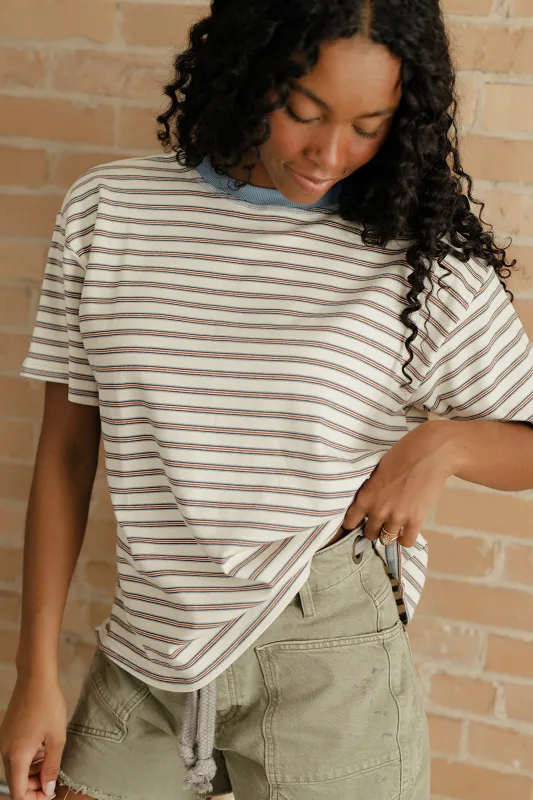 Wide Open Spaces Striped Tee made by Things Between