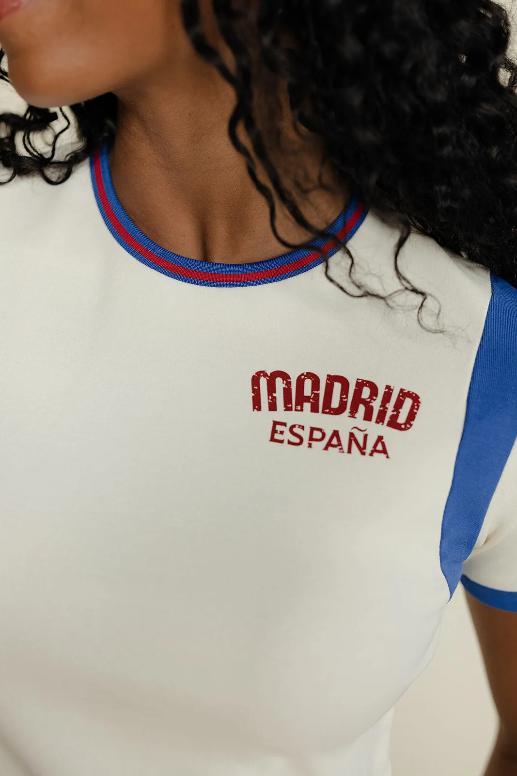 Madrid Morning Ringer Tee sold by Roolee product image thumbnail 2