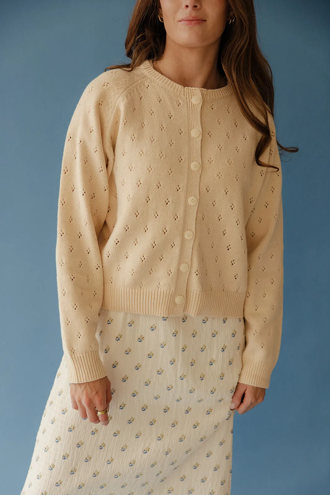 Sweetwater Pointelle Cardigan sold by Roolee product image thumbnail 3