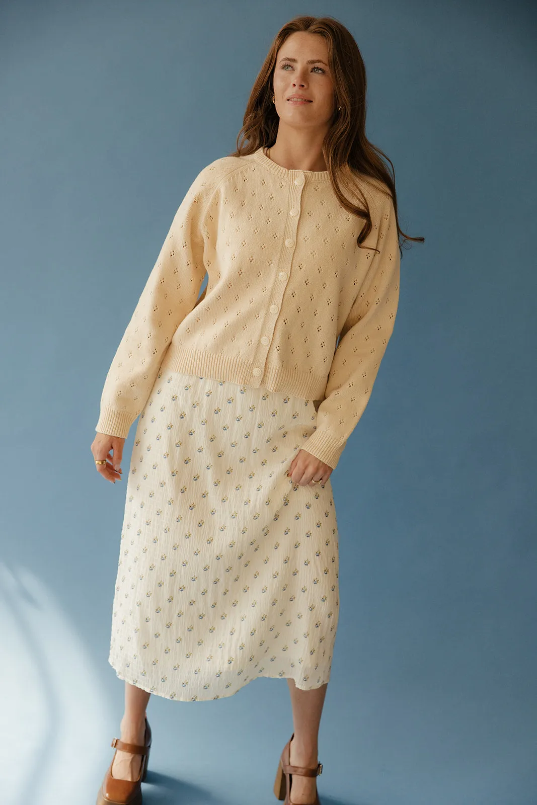 Sweetwater Pointelle Cardigan sold by Roolee