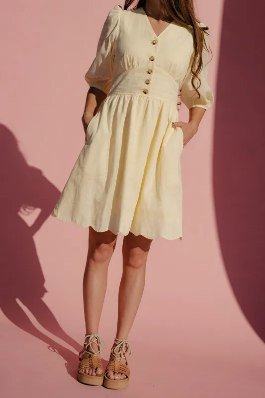 Country Charm Scalloped Dress made by Polagram