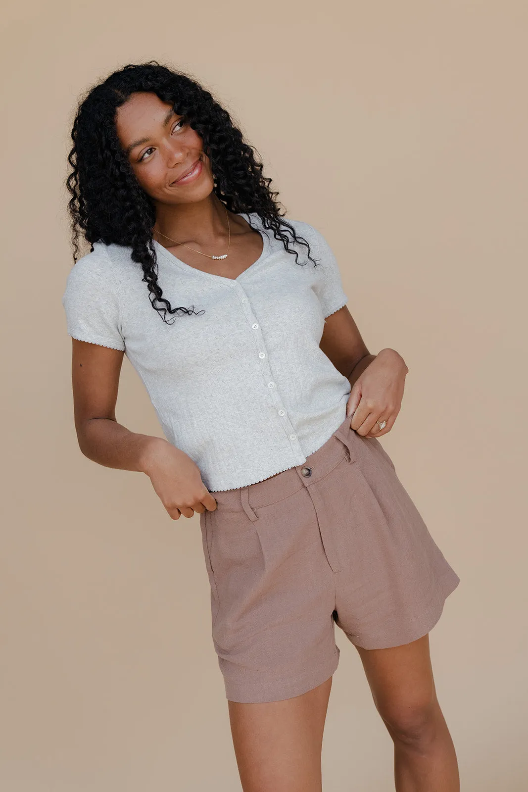 Outfit of the Day Linen Shorts sold by Roolee product image thumbnail 2