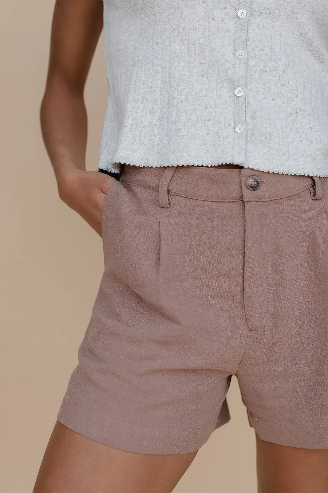 Outfit of the Day Linen Shorts sold by Roolee product image thumbnail 3