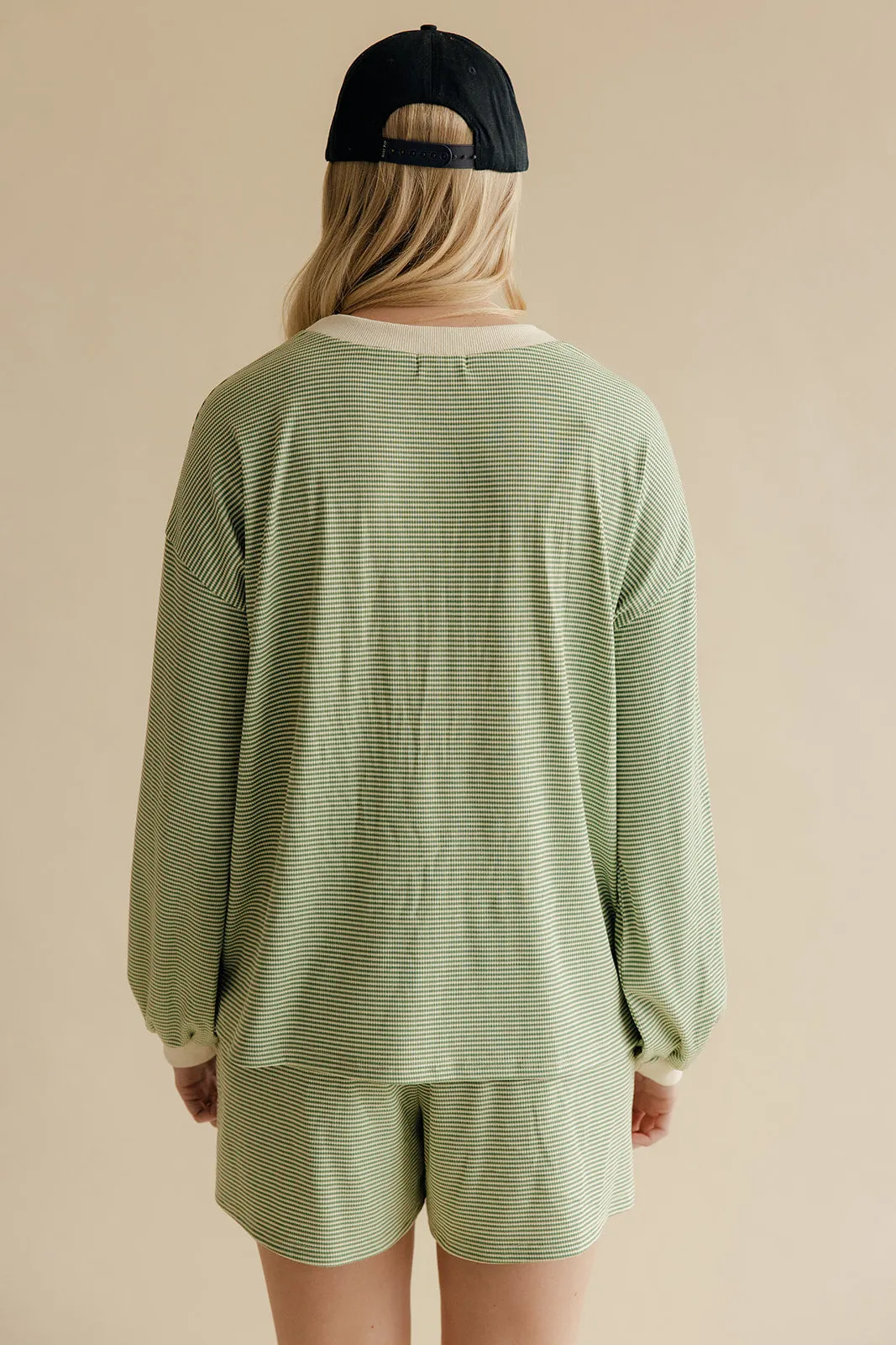 Under It All Stripe Pullover sold by Roolee product image thumbnail 5