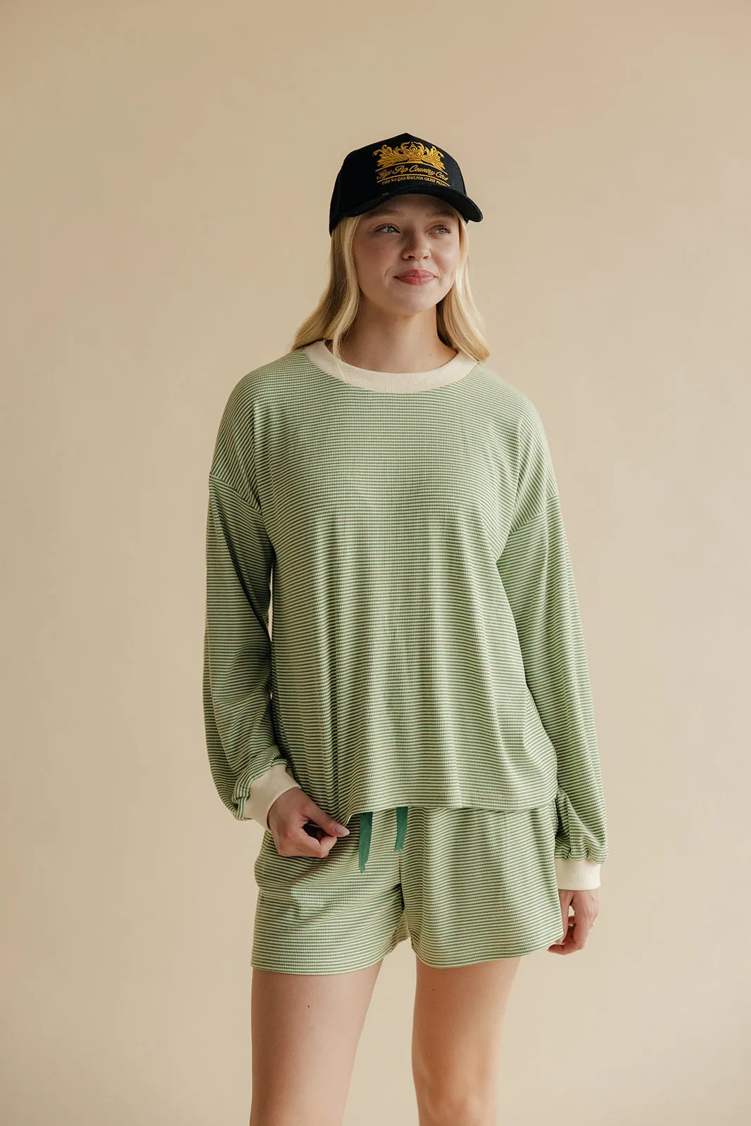 Under It All Stripe Pullover sold by Roolee product image thumbnail 4