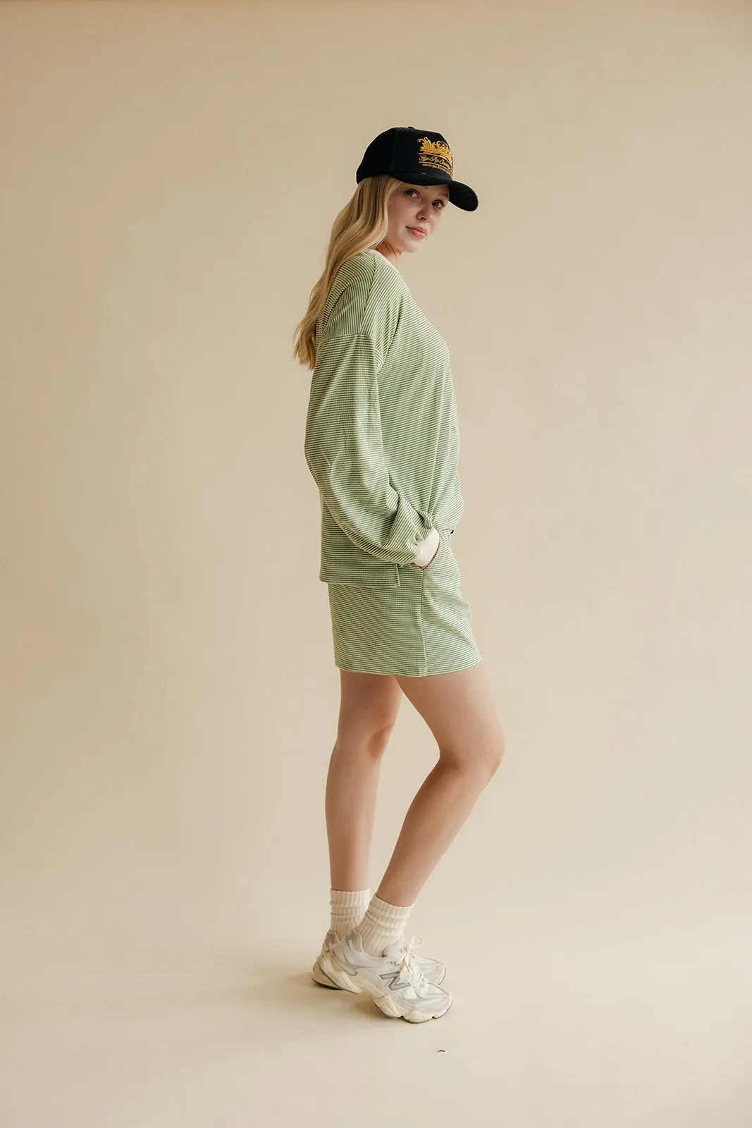 Under It All Stripe Shorts sold by Roolee product image thumbnail 3