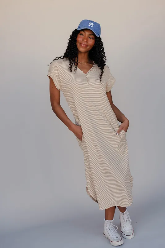 Earthbound Casual Midi Dress made by Roolee