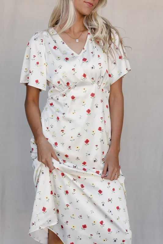 Wildflower Fields Midi Dress made by Polagram