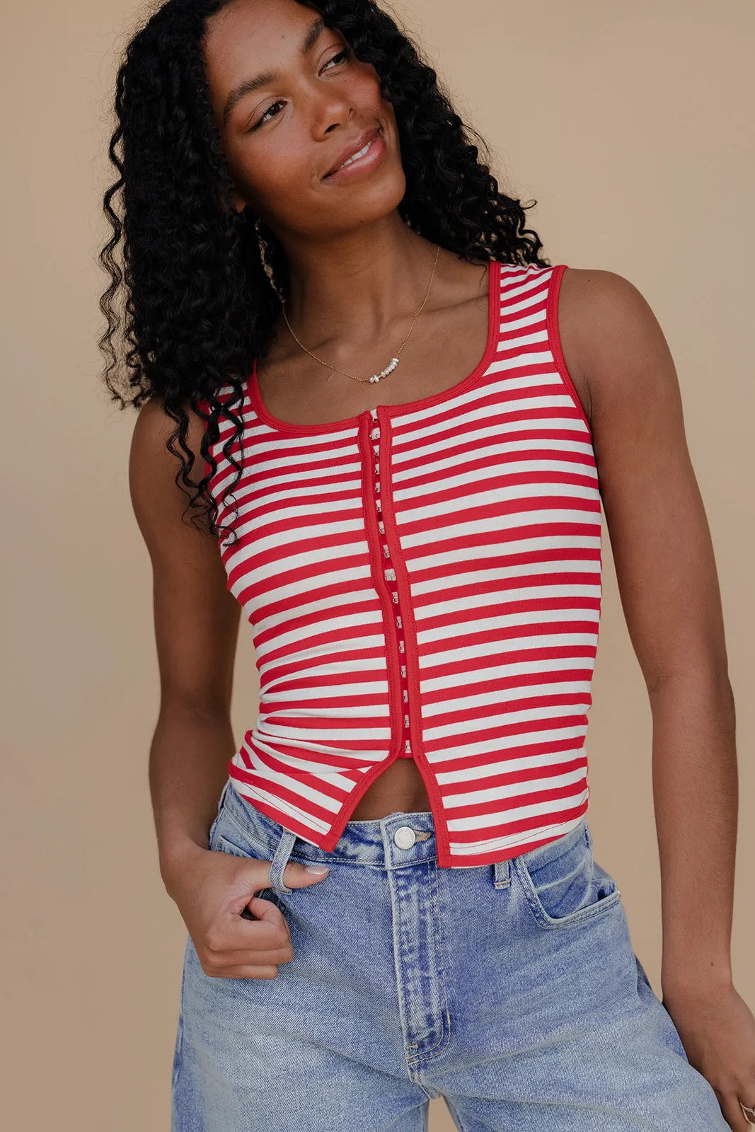 Summer Sweet Stripe Tank sold by Roolee product image thumbnail 5