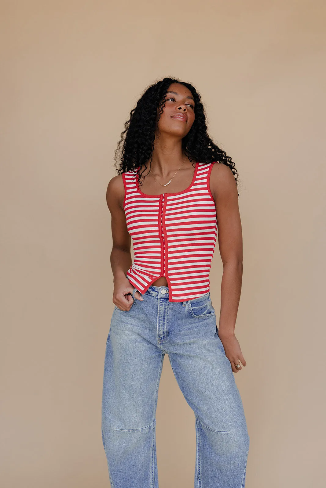 Summer Sweet Stripe Tank sold by Roolee product image thumbnail 3