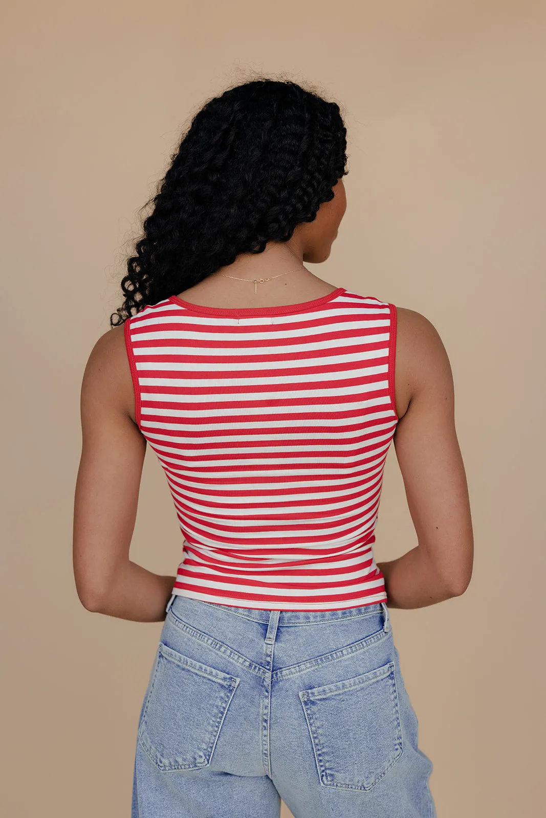 Summer Sweet Stripe Tank sold by Roolee product image thumbnail 4
