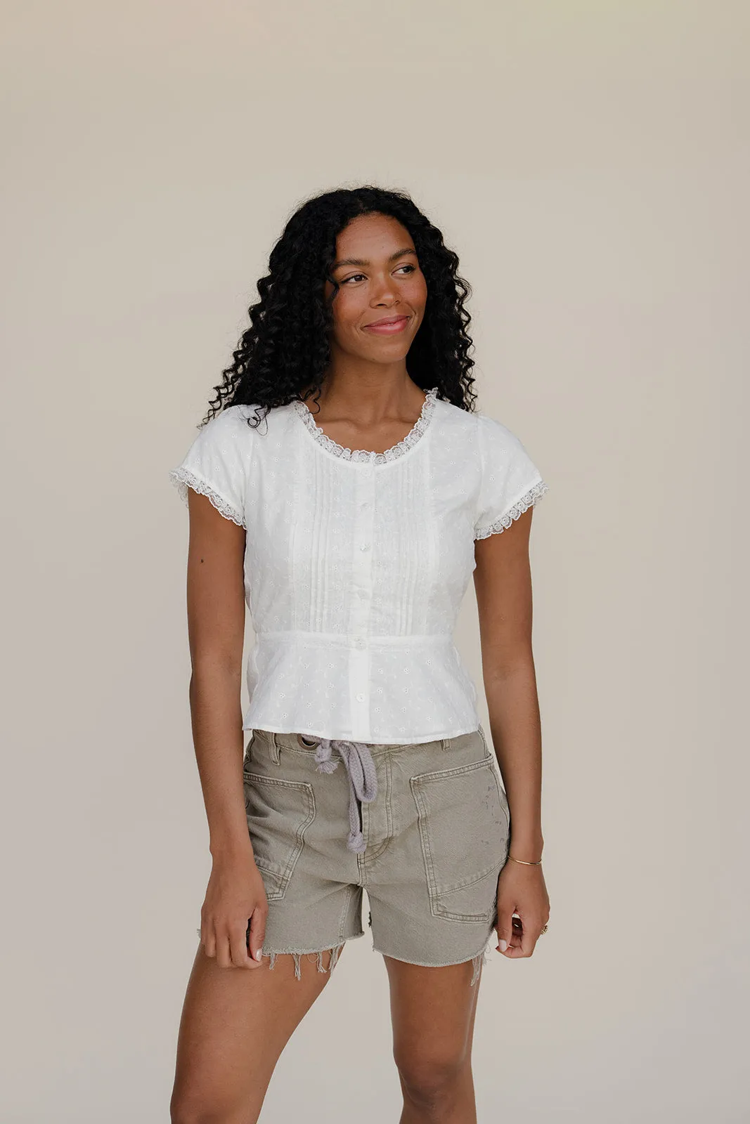 Clean Slate Lace Blouse sold by Roolee product image thumbnail 3