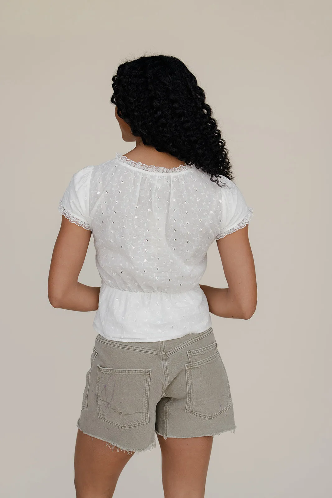 Clean Slate Lace Blouse sold by Roolee product image thumbnail 4