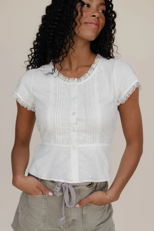 Clean Slate Lace Blouse made by Polagram