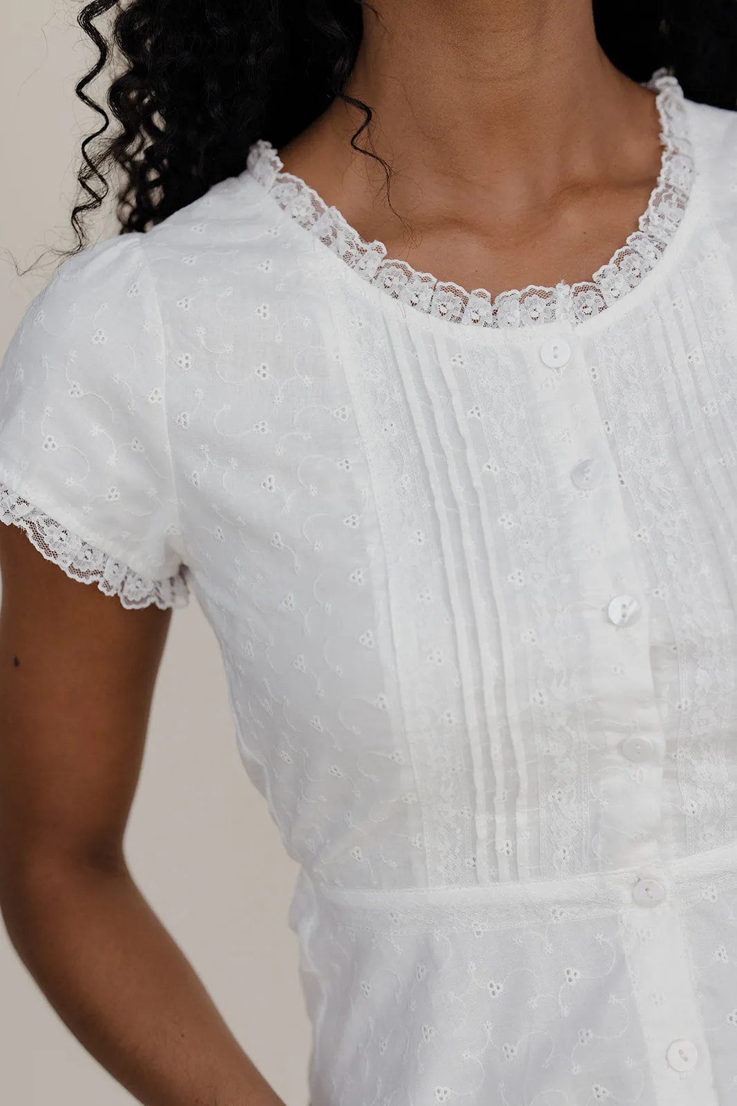 Clean Slate Lace Blouse sold by Roolee product image thumbnail 2