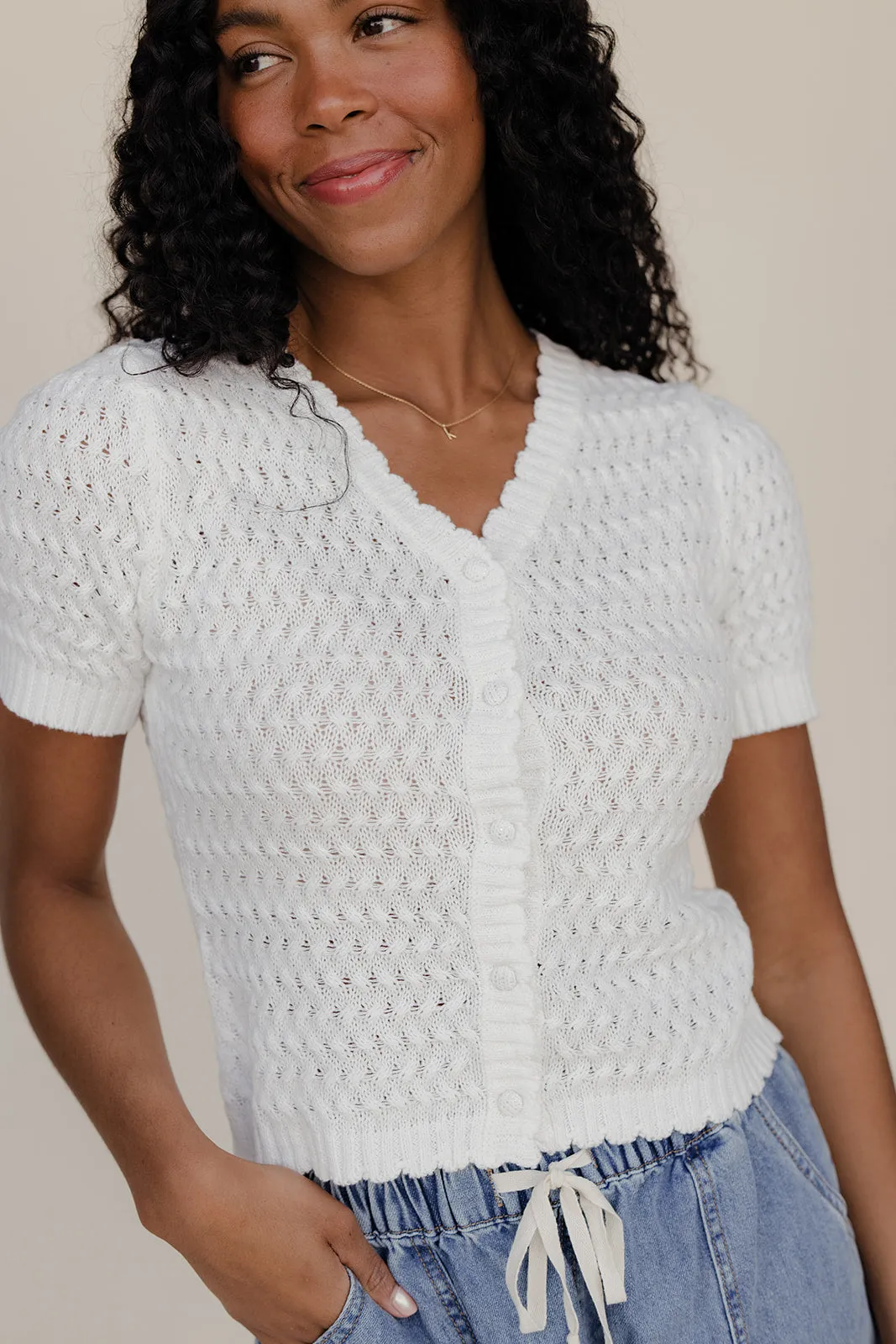 Cloud Nine Detail Cardi sold by Roolee product image thumbnail 3