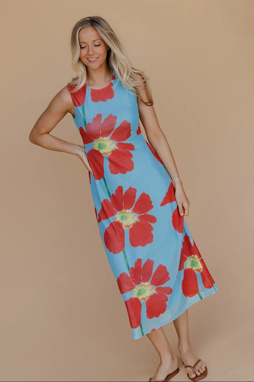Poppy Sky Midi sold by Roolee