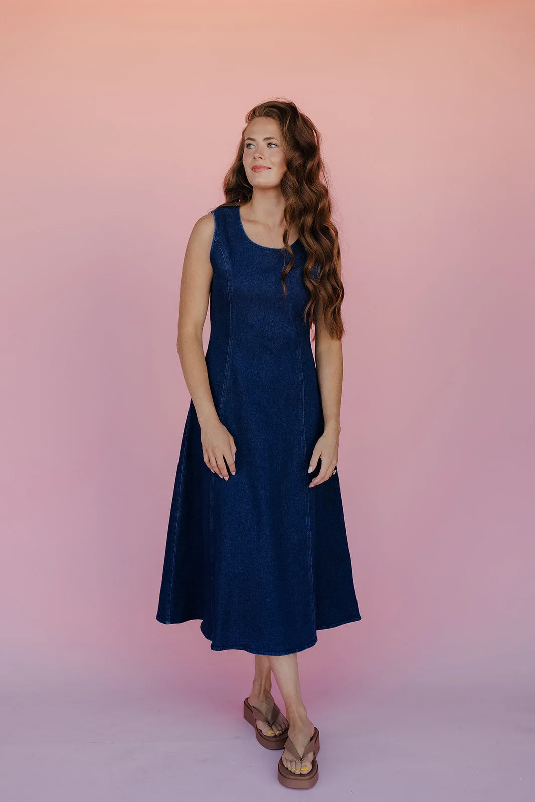 Blue Jeans Tank Dress sold by Roolee product image thumbnail 5