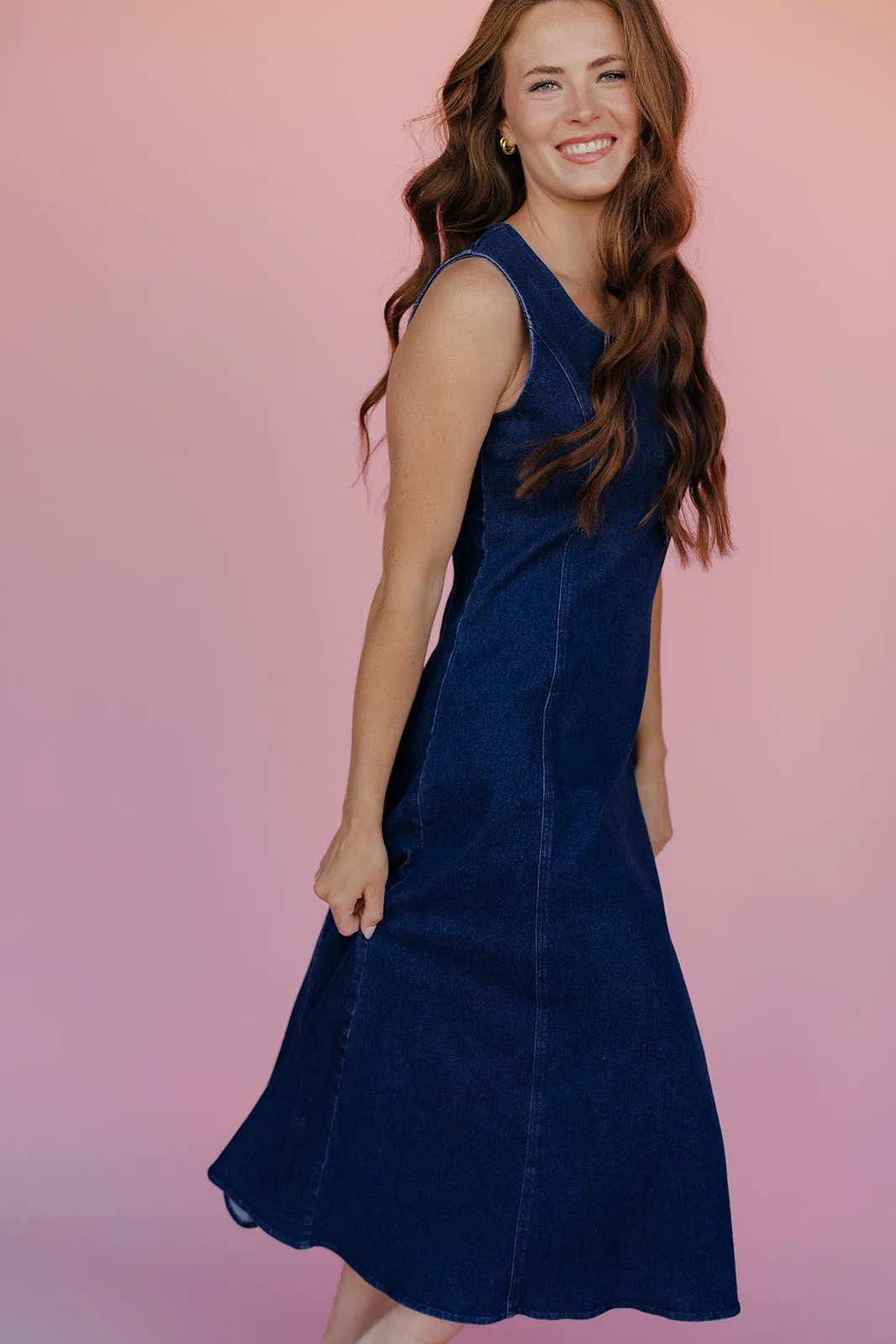 Blue Jeans Tank Dress sold by Roolee