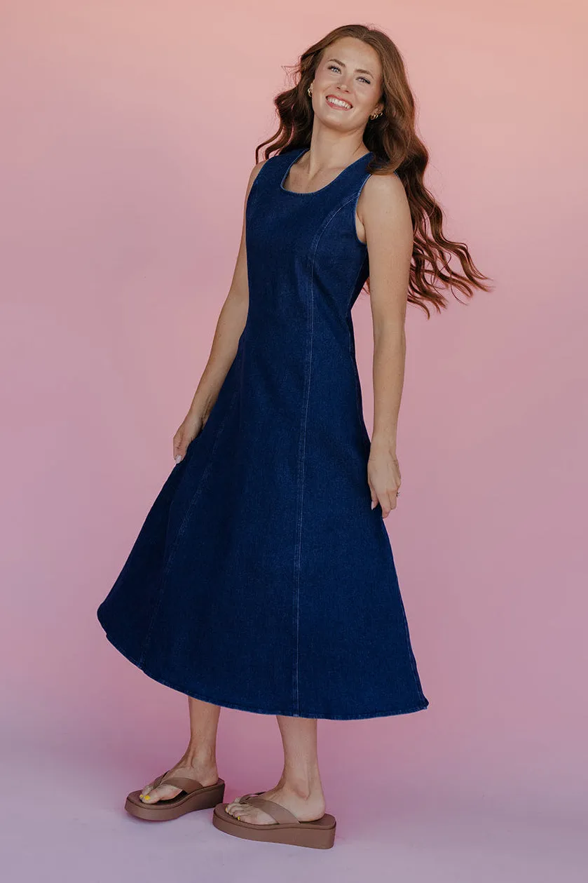 Blue Jeans Tank Dress sold by Roolee product image thumbnail 2